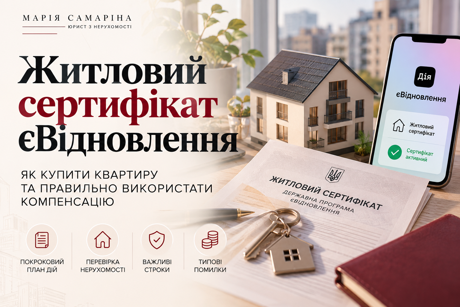 Обкладинка статті «Житловий сертифікат єВідновлення»: як купити квартиру та правильно використати компенсацію